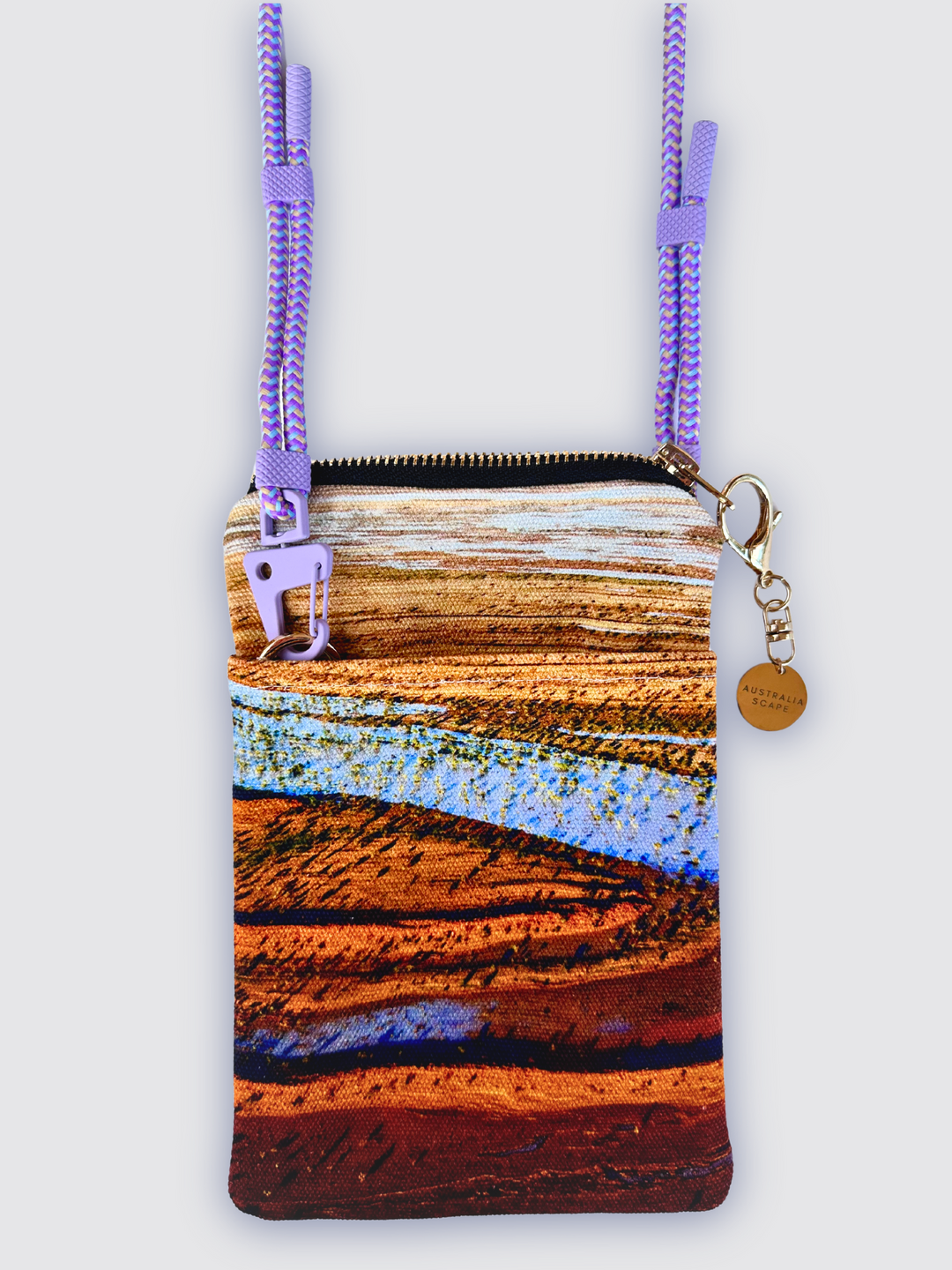 Simpson Desert Cotton Canvas Phone Pouch – Australian Design