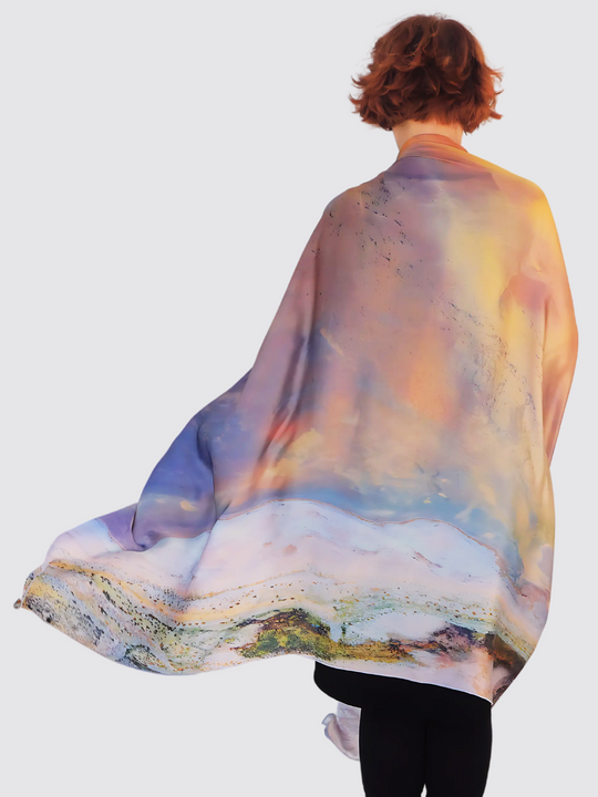 Lake Eyre 100% Silk Scarf – Australian Design