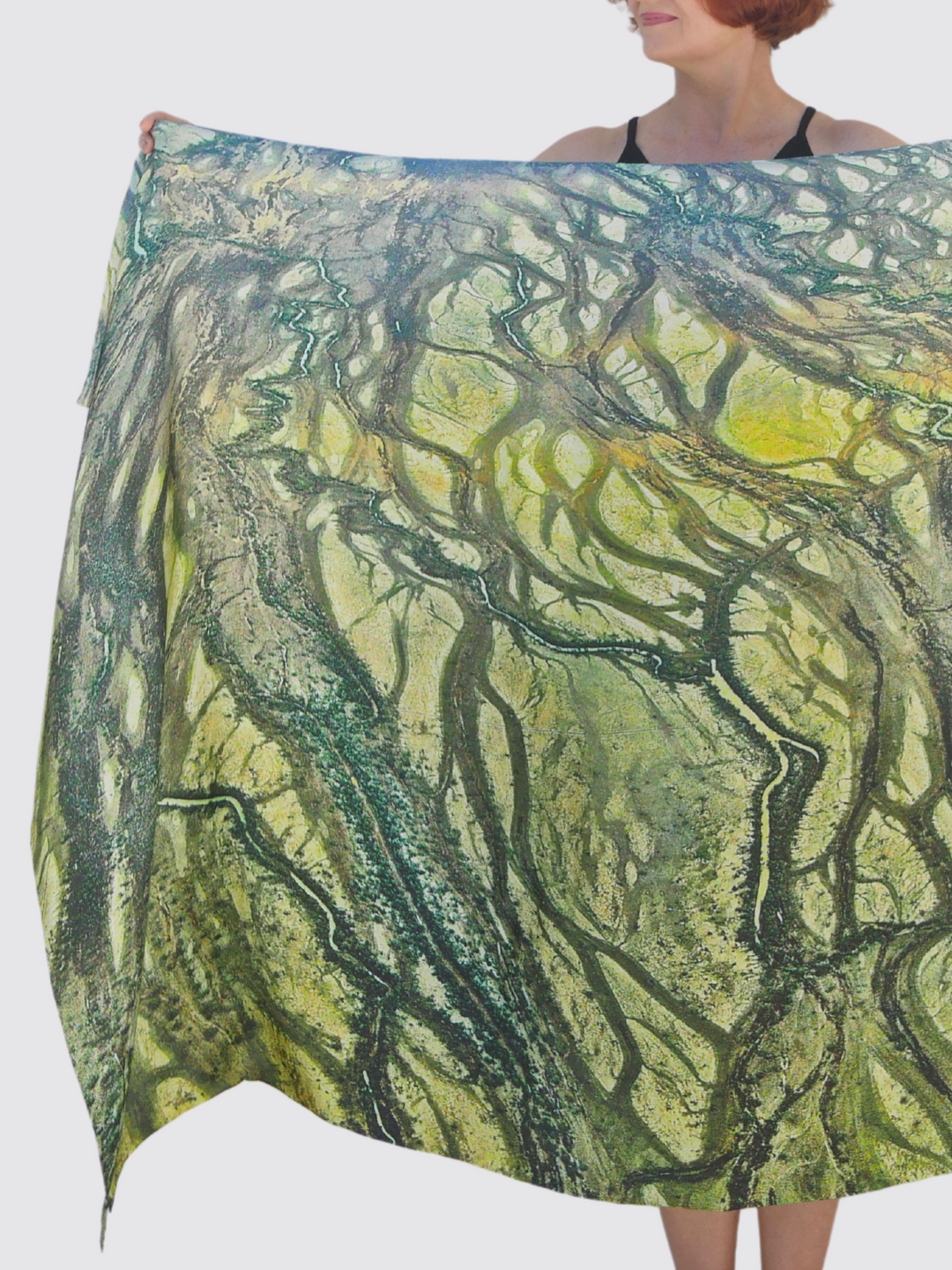 Diamantina River 100% Silk Scarf – Australian Design