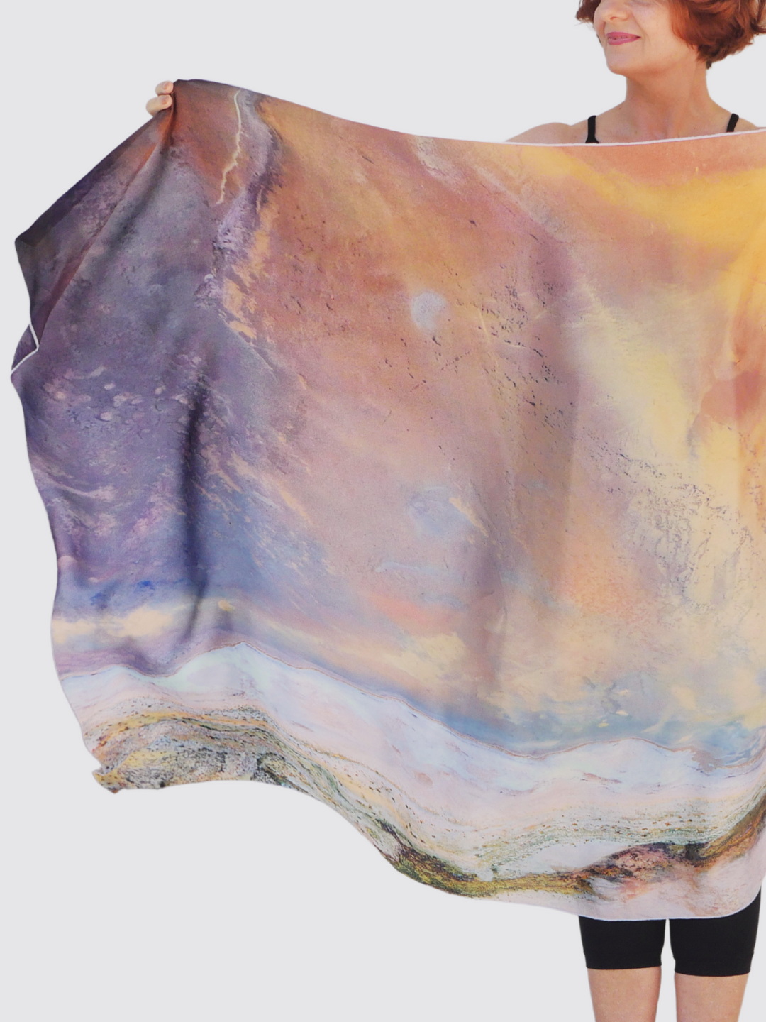 Lake Eyre 100% Silk Scarf – Australian Design