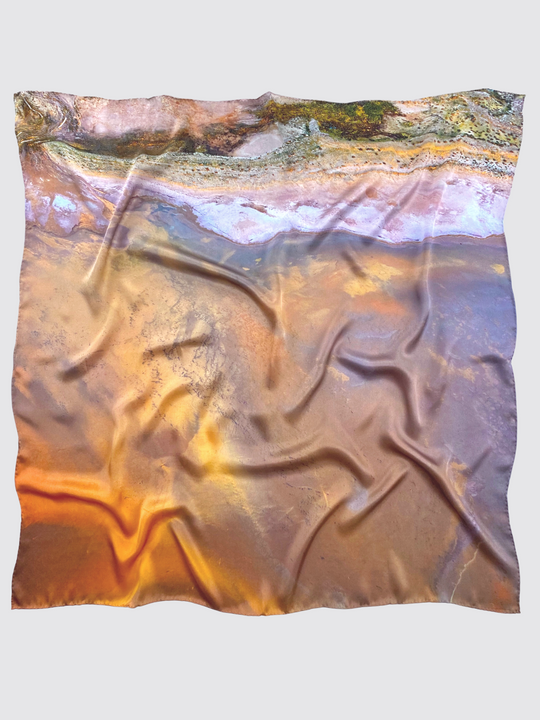 Lake Eyre 100% Silk Scarf – Australian Design