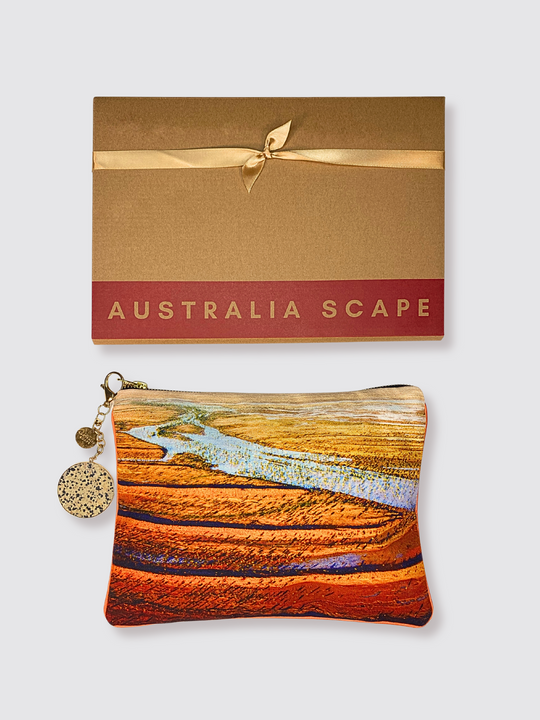 Simpson Desert Cotton Canvas Clutch Bag – Australian Design