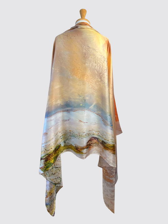Lake Eyre 100% Silk Scarf – Australian Design
