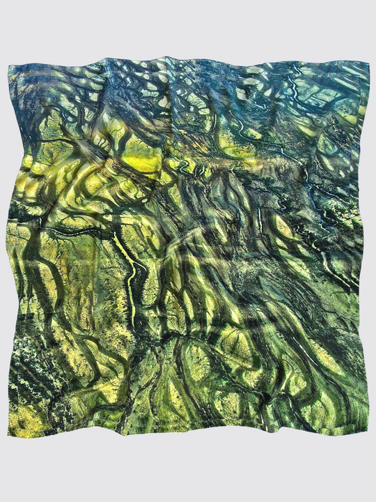 Diamantina River 100% Silk Scarf – Australian Design