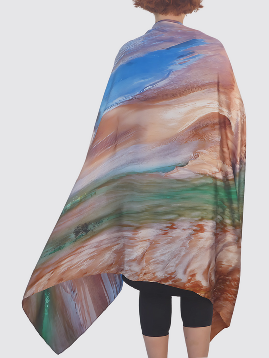 Eighty Mile Beach 100% Silk Scarf – Australian Design