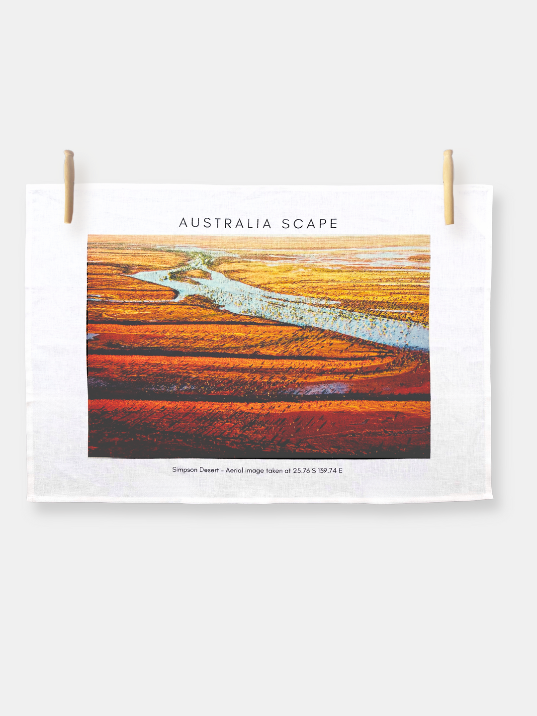 Simpson Desert tea towel