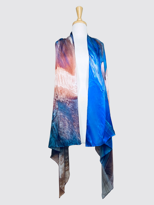 Eighty Mile Beach 100% Silk Scarf – Australian Design