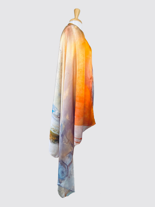 Lake Eyre 100% Silk Scarf – Australian Design