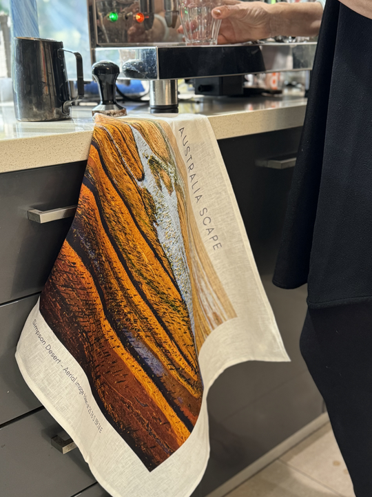 Simpson Desert tea towel