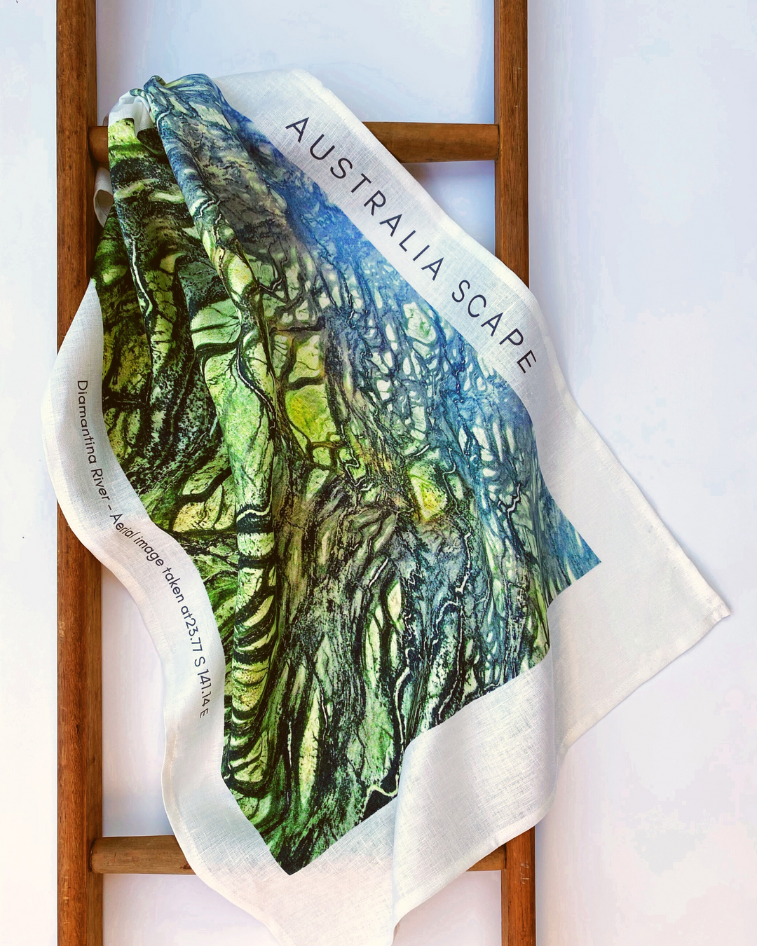 Diamantina River tea towel