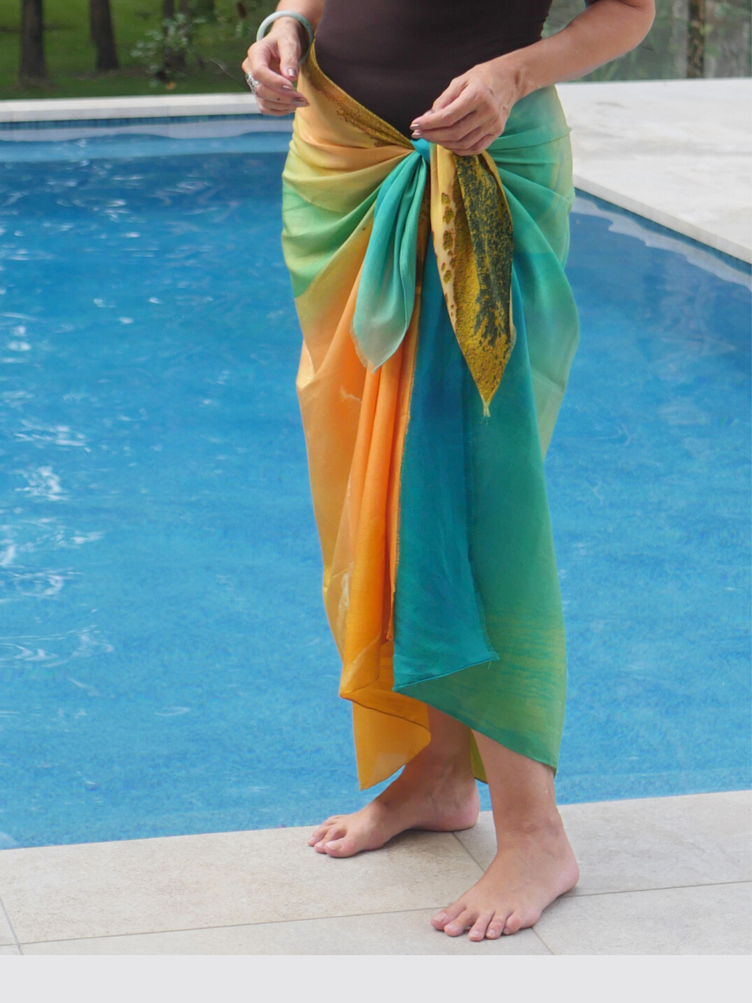 Shark Bay Silk Bamboo Resort Wrap  –  Australian Design Cover Up