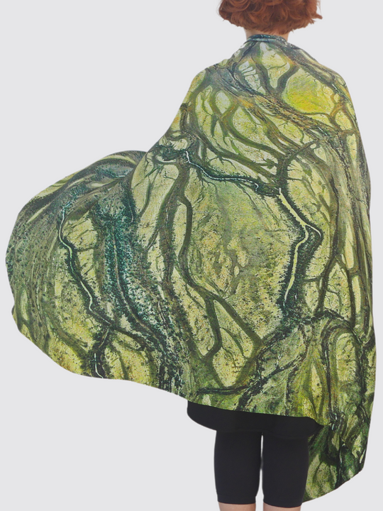 Diamantina River Queensland silk scarf