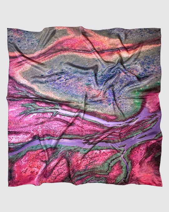Port Hedland (estuary) Western Australia silk scarf