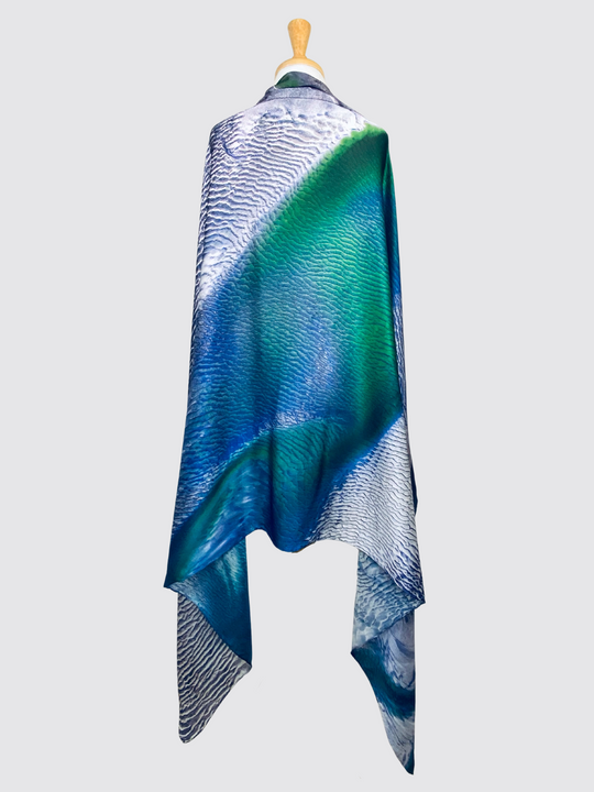 Cape Leveque (sandbank) Western Australia silk scarf