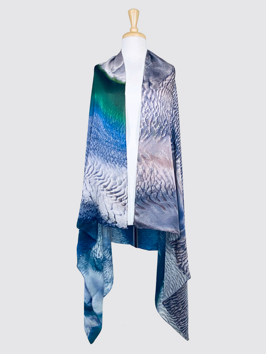 Cape Leveque (sandbank) Western Australia silk scarf