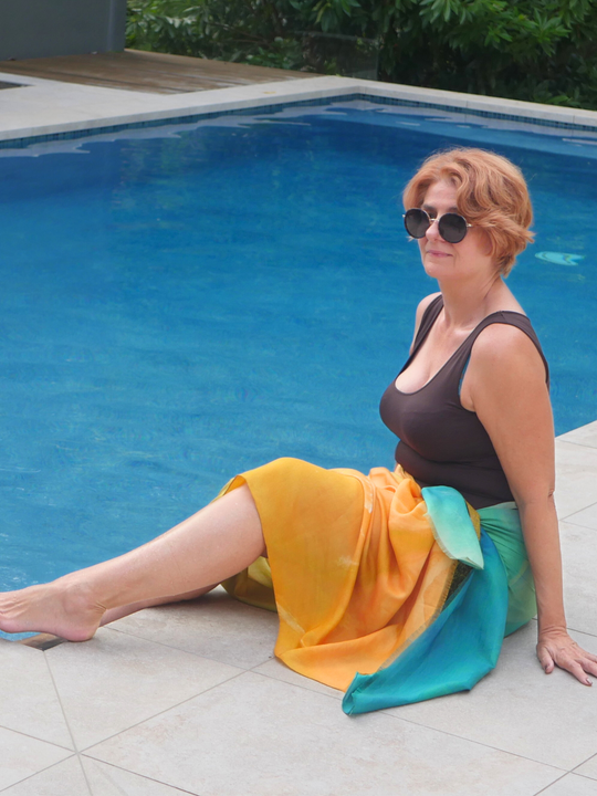 Shark Bay Silk Bamboo Resort Wrap  –  Australian Design Cover Up