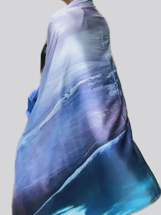 Coral Bay 100% Silk Scarf – Australian Design